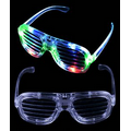 Light up shutter shades sunglasses